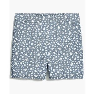 J. Crew Mercantile Blue & White Floral Pull-On Shorts XS